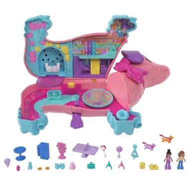 Polly Pocket, Puppy Party, set de joaca cu figurine si accesorii