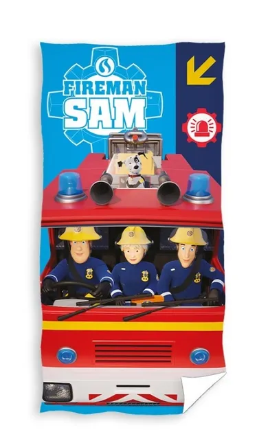 Pompierul Sam, prosop de baie, 70-140 cm