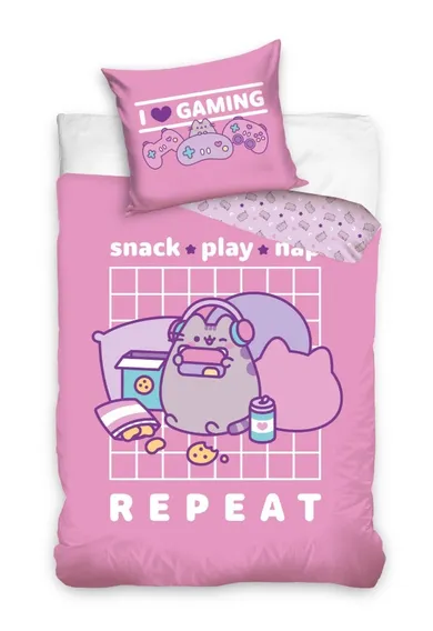 Pusheen, set lenjerie de pat single, 160-200 cm