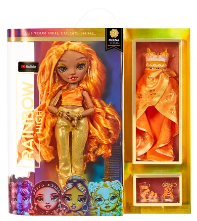 Rainbow High, Fashion Doll, Meena Fleur, papusa cu accesorii