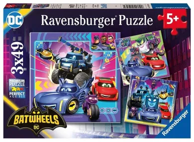 Ravensburger, Batwheels, puzzle, 3-49 piese