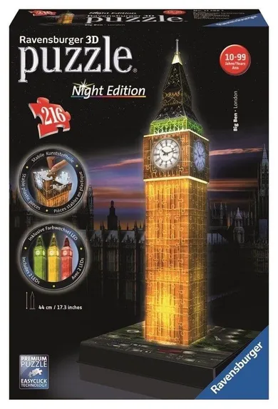 Ravensburger, Big Ben - London, puzzle 3D, 216 piese