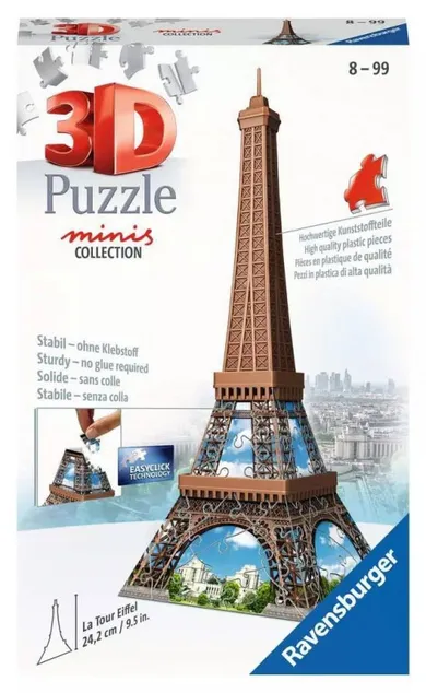 Ravensburger, Eiffel Tower mini, puzzle 3D, 54 piese