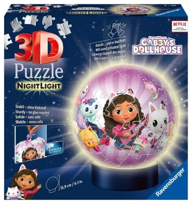 Ravensburger, Gabby's Dollhouse, puzzle 3D, 74 piese