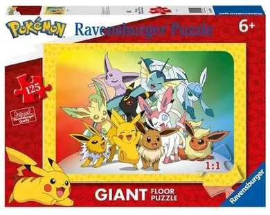 Ravensburger, Pokemon, Gigant, puzzle, 125 piese