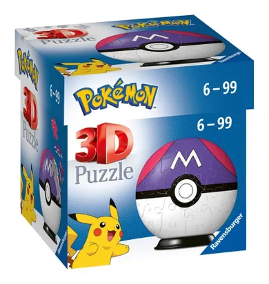Ravensburger, Pokemon Master Ball, puzzle 3D, 54 piese