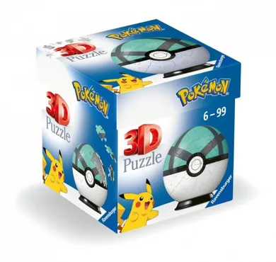 Ravensburger, Pokemon, Net Ball, puzzle, 3D, 55 piese