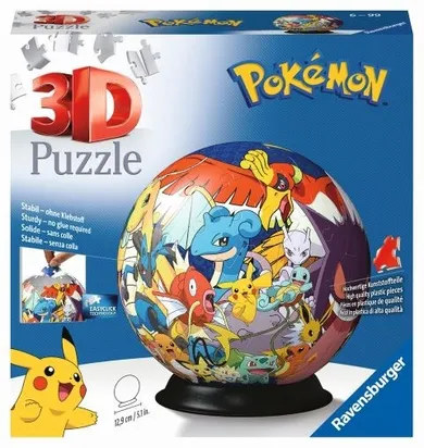 Ravensburger, Pokemon, puzzle 3D, 72 piese