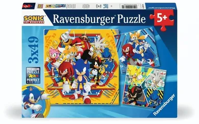 Ravensburger, Sonic, puzzle, 3-49 piese