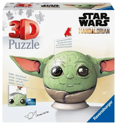 Ravensburger, Star Wars, Grogu, puzzle 3D, 72 piese