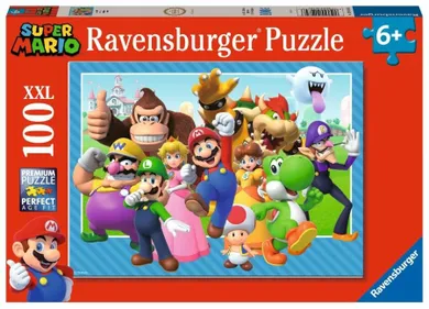Ravensburger, Super Mario Let's Go!, puzzle XXL, 100 piese