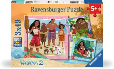 Ravensburger, Vaiana 2, puzzle, 3-49 piese
