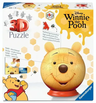 Ravensburger, Winnie the Pooh, Bila, puzzle 3D, 72 piese