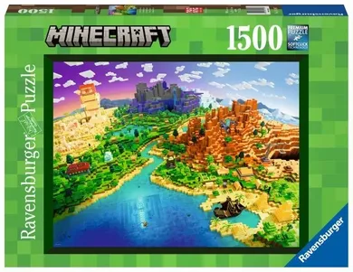 Ravensburger, World of Minecraft, puzzle, 1500 piese