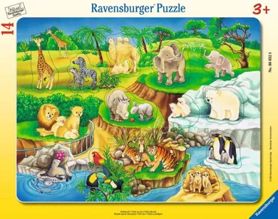 Ravensburger, Zoo, puzzle, 14 piese