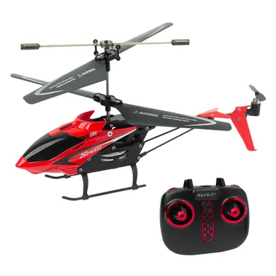 Revolt, Airwolf RC, elicopter cu telecomanda, negru-rosu