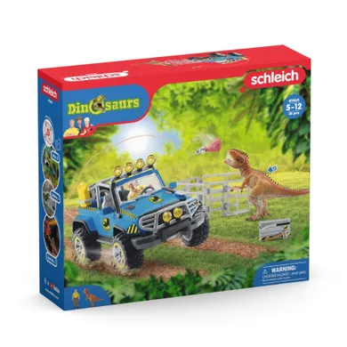 Schleich, Dinosaurs, Masina de teren cu tarc pentru dinozaur, set, 41464