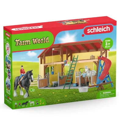 Schleich, Farm World, Grajd de cai, set, 42485