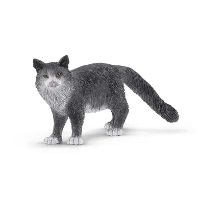 Schleich, Farm World, Pisica Maine Coon, figurina, 13893