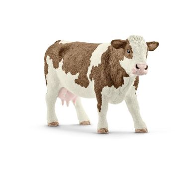 Schleich, Farm World, Vaca de rasa Simmental, figurina, 13801