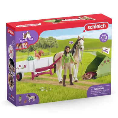 Schleich, Horse Club, Sarah si excursia de camping, set, 42533