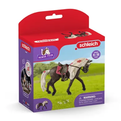 Schleich, Horse Club, Spectacol de cai, Calul de munte Rocky, iapa, set, 42469