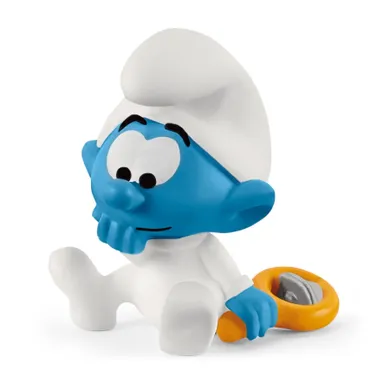 Schleich, Pre School Smurfs, Strumf bebelus, figurina, 20830