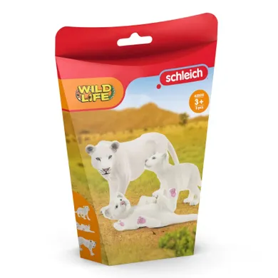 Schleich, Wild Life, Leoaica cu pui, figurina, 42505