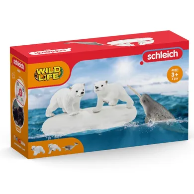 Schleich, Wild Life, Patinoar pentru ursi polari, set, 42531