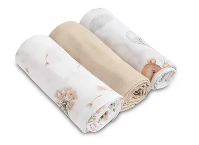 Sensillo, Ursulet, scutec din muselina, 70-80 cm, 3 buc.