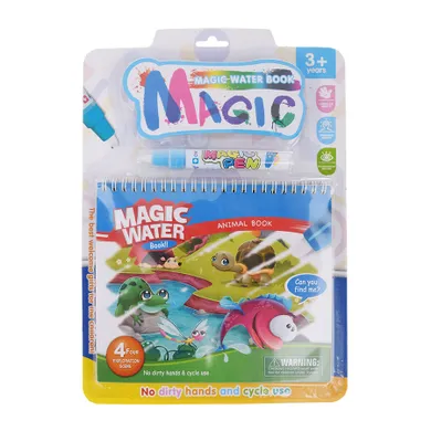 Smiki, carte magica de colorat cu apa, animalute