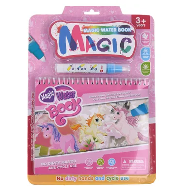 Smiki, carte magica de colorat cu apa, ponei