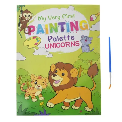 Smiki, carte magica de colorat cu apa si pensula, animalute