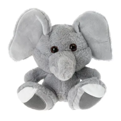 Smiki, Elefant, jucarie de plus, gri, 30 cm