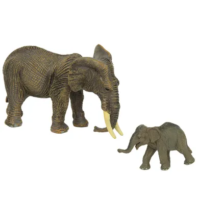 Smiki, Familia de elefanti, set de figurine, 2 buc.
