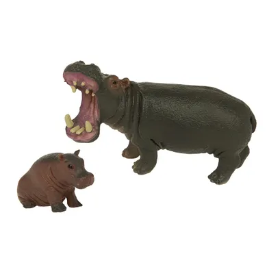 Smiki, Familia de hipopotami, set de figurine, 2 buc.