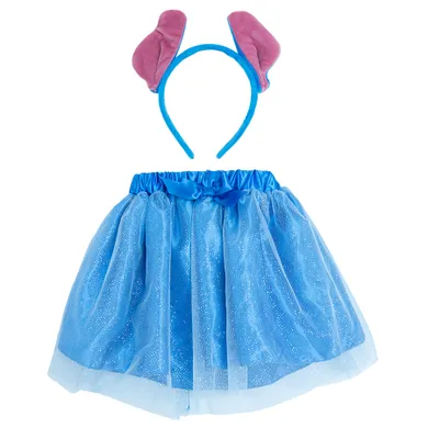 Smiki, fusta cu urechiuse, costum pentru copii, albastru