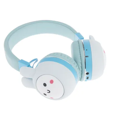 Smiki, Iepuras, casti wireless, supraauriculare, albastru