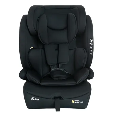 Smiki, Little Adventurer, scaun auto, iSize, negru, 76-150 cm