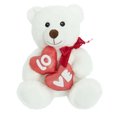 Smiki, Love, ursulet cu inimioare, jucarie de plus, 23 cm