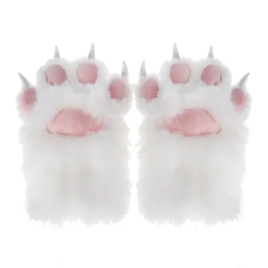 Smiki, manusi in forma de labute, alb