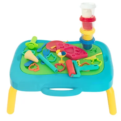 Smiki, masuta cu pasta modelatoare, 4 culori si accesorii