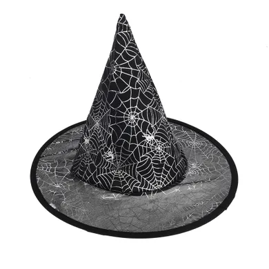 Smiki, palarie de vrajitoare, negru, panza de paianjeni