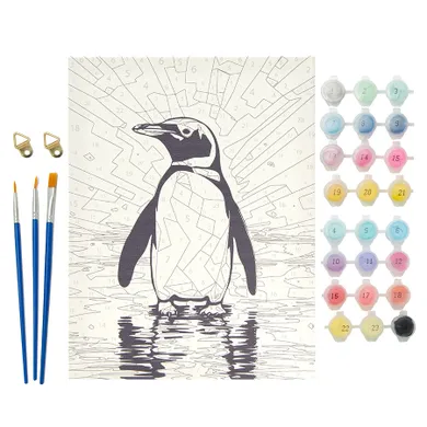 Smiki, Pinguin, pictura pe numere, set creativ