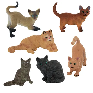 Smiki, Pisici, set de figurine, 6 buc.