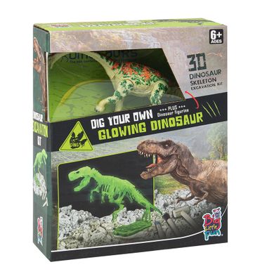 Smiki, Schelet stralucitor, Brachiosaurus, kit excavare, set de stiinta