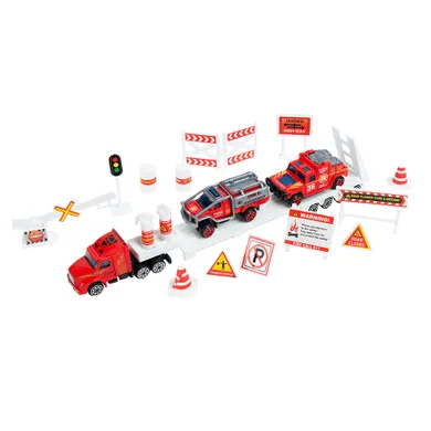 Smiki, Servicii de interventie, Pompieri, set de vehicule cu accesorii