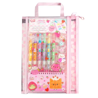 Smiki, set de colorat in trusa, carnetel cu accesorii