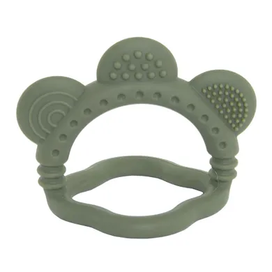 Smiki, Very Bunny, Floricica, jucarie de dentitie din silicon, verde