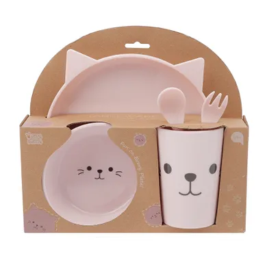 Smiki, Very Bunny, Pisicuta, set de vase din plastic
